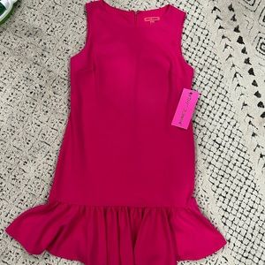 Betsy Johnson Pink Dress with Bottom Ruffle